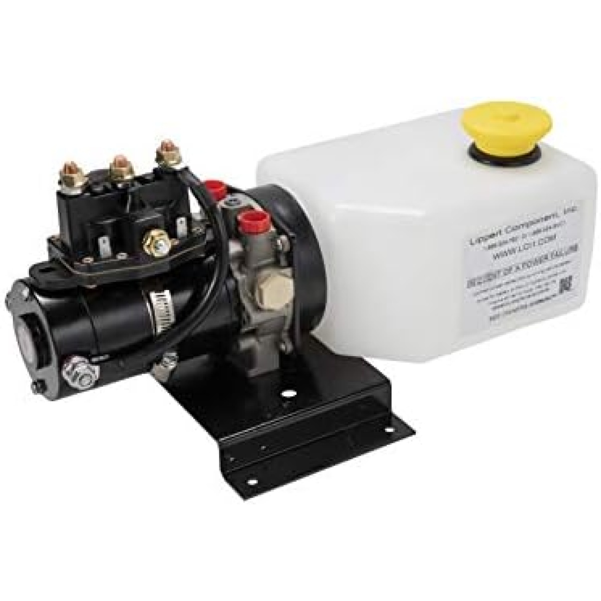 Lippert Hydraulic Power Unit with 2QT Pump Reservoir Kit – 141111, WHITE,BLACK