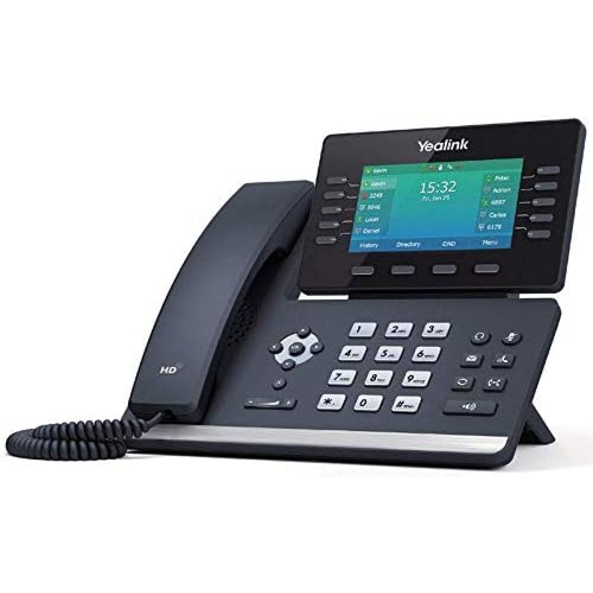 Yealink T54W IP Phone, 16 VoIP Accounts. 4.3-Inch Color Display, AC Wi-Fi