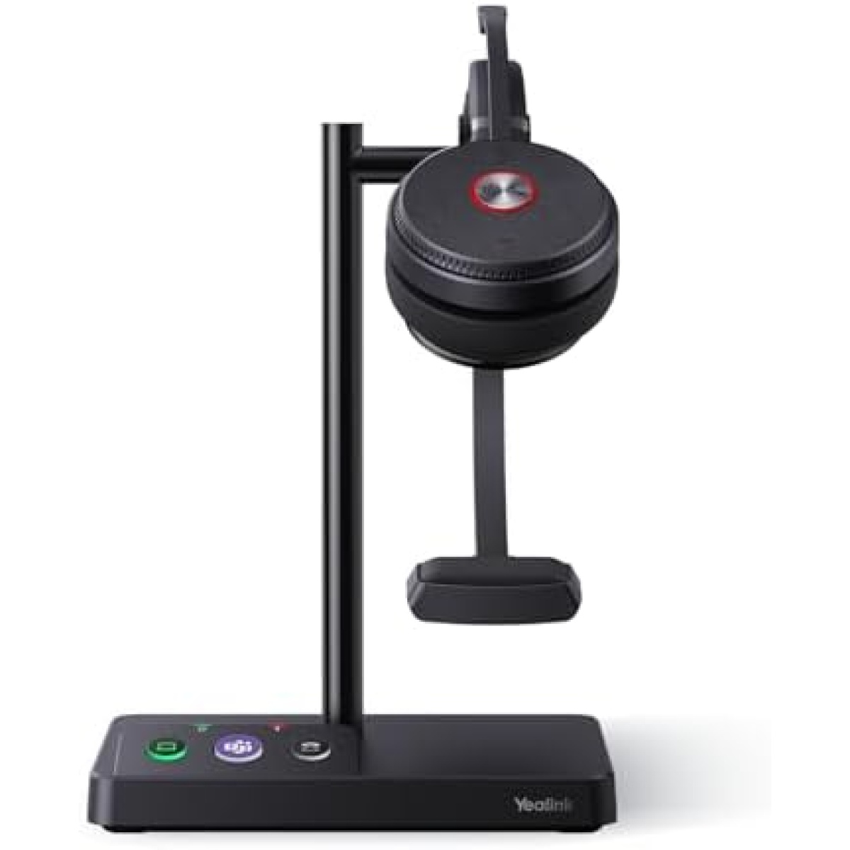 Yealink WH62 DECT Wireless Headset with DECT Base, 525 Feet Range Teams/UC Zoom